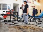 The weightlifting club in Ludhiana.