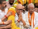 Uttar Pradesh Congress president Ajay Rai during his visit to Ayodhya on August 23. (Sourced)