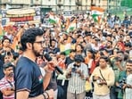 iMumbai, India - August 23, 2026: Shiv Sena (UBT) leader and Mumbai Football Association President Aaditya Thackeray led the "Mumbai Maidan Bachao Tiranga Andolan" (Tiranga rally) at the Neville D'Souza Football Turf in Bandra West in mumbai, India, on Sunday, August 23, 2026. (Photo by Satish Bate/ Hindustan Times) (Hindustan Times) iMumbai, India - August 23, 2026: Shiv Sena (UBT) leader and Mumbai Football Association President Aaditya Thackeray led the "Mumbai Maidan Bachao Tiranga Andolan" (Tiranga rally) at the Neville D'Souza Football Turf in Bandra West in mumbai, India, on Sunday, August 23, 2026. (Photo by Satish Bate/ Hindustan Times) (Hindustan Times)