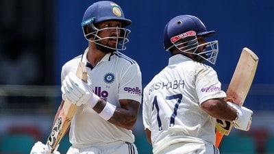 Rishabh Pant and Dhruv Jurel stitched a 112-run partnership closing the window of opportunity created by the wicket early in the day. (ANI Photo) Rishabh Pant and Dhruv Jurel stitched a 112-run partnership closing the window of opportunity created by the wicket early in the day. (ANI Photo)