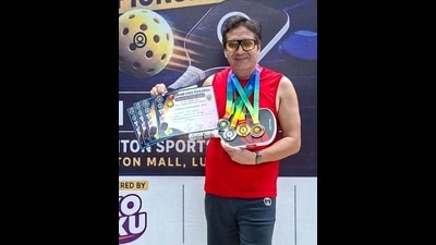 Amit Saxena has won one gold, two silver and a bronze at the tournament. (HT Photo)