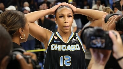 Sydney Taylor was in Chicago’s starting lineup when the Sky hosted the Indiana Fever on Sunday night. (Getty Images via AFP) Sydney Taylor was in Chicago’s starting lineup when the Sky hosted the Indiana Fever on Sunday night. (Getty Images via AFP)