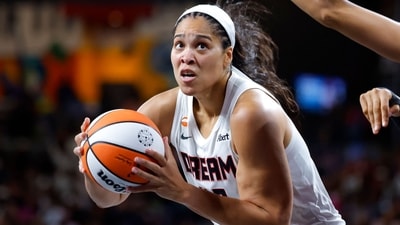 Brionna Jones is the only Dream player listed as unavailable on the team’s injury report. (Getty Images via AFP)