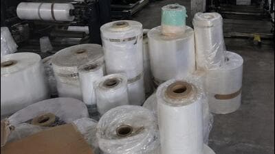 HSPCB officials inspected Daultabad Industrial Area for the use, storage and distribution of prohibited plastic during the August 21 drive. (HT) HSPCB officials inspected Daultabad Industrial Area for the use, storage and distribution of prohibited plastic during the August 21 drive. (HT)