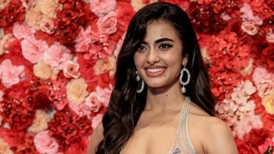 Miss Universe India 2024 Rhea Singha poses for photographs on the red carpet during the grand finale of Miss Universe India 2026, in Jaipur. (PTI) Miss Universe India 2024 Rhea Singha poses for photographs on the red carpet during the grand finale of Miss Universe India 2026, in Jaipur. (PTI)