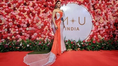 Bollywood actor and model Urvashi Rautela poses for photographs on the red carpet during the grand finale of Miss Universe India 2026. She was also one of the judges at the pageant finale. (PTI) Bollywood actor and model Urvashi Rautela poses for photographs on the red carpet during the grand finale of Miss Universe India 2026. She was also one of the judges at the pageant finale. (PTI)