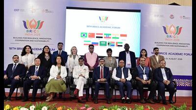 The 18th BRICS Academic Forum organised at Lucknow University on Monday. (Sourced) The 18th BRICS Academic Forum organised at Lucknow University on Monday. (Sourced)