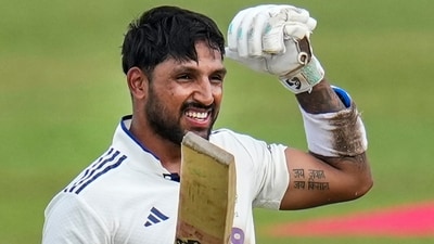 Dhruv Jurel scored a century even after the dismissal of Rishabh Pant and powered India to 503/9 before they declared the innings. (PTI) Dhruv Jurel scored a century even after the dismissal of Rishabh Pant and powered India to 503/9 before they declared the innings. (PTI)