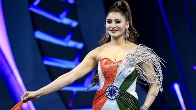 Bollywood actor Urvashi Rautela walks the ramp during the 'Miss Universe India 2026' event, in Jaipur, Rajasthan, late Sunday, Aug. 23, 2026. (PTI Photo) (PTI08_24_2026_000237B) (PTI) Bollywood actor Urvashi Rautela walks the ramp during the 'Miss Universe India 2026' event, in Jaipur, Rajasthan, late Sunday, Aug. 23, 2026. (PTI Photo) (PTI08_24_2026_000237B) (PTI)