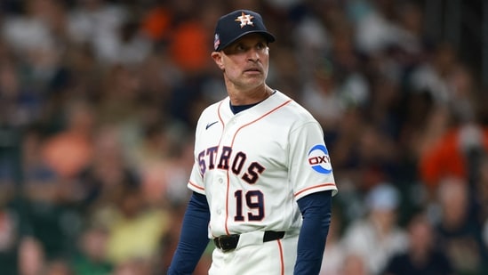 Joe Espada is expected to stay in the Houston Astros dugout for the rest of the season. (Getty Images via AFP)