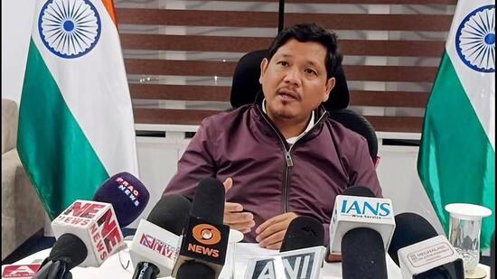 Sangma said 31 vehicles were targeted during the rally, including eight Assam-registered vehicles. (ANI)