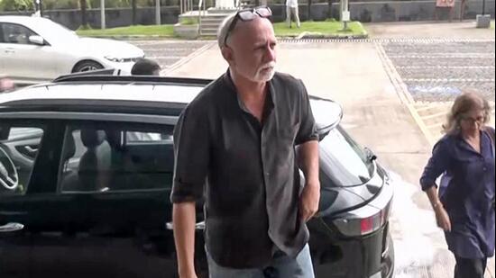 Tehelka magazine founder Tarun Tejpal at the High Court of Bombay at Goa for the judgement in a sexual assault case. (ANI)