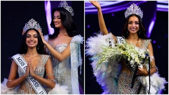 Manika Vishwakarma crowns Kaziah Liz Mejo from Kerala as Miss Universe India 2026.