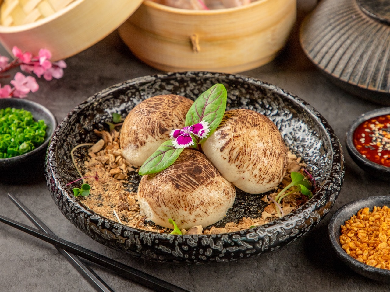 Pan-Fried Mushroom Bao recipe. (Yazu Goa and Yazu Bangalore) Pan-Fried Mushroom Bao recipe. (Yazu Goa and Yazu Bangalore)