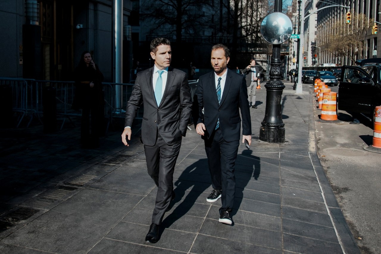 Lawyer James McDonald, left, with Live Nation CEO Michael Rapino in New York in March. Lawyer James McDonald, left, with Live Nation CEO Michael Rapino in New York in March.
