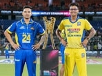 Central Delhi Kings captain Yash Dhull (R) and Purani Delhi 6 captain Aanuj Rawat at the Delhi Premier League Season 3 at Arun Jaitley Stadium, New Delhi. (D) Central Delhi Kings captain Yash Dhull (R) and Purani Delhi 6 captain Aanuj Rawat at the Delhi Premier League Season 3 at Arun Jaitley Stadium, New Delhi. (D)