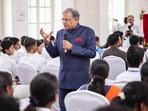 Chief election commissioner Gyanesh Kumar at Colvin Taluqdars’ College in Lucknow on Monday. (ANI PHOTO)