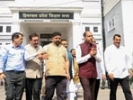 Himachal Pradesh LoP Jairam Thakur walks out of the Assembly during the ongoing Monsoon Session, in Shimla on Monday. (ANI) Himachal Pradesh LoP Jairam Thakur walks out of the Assembly during the ongoing Monsoon Session, in Shimla on Monday. (ANI)