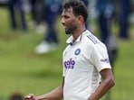 India fast bowler Prasidh Krishna celebrates his dismissal of Sri Lanka's Kamindu Mendis on Day 3 of the second Test at the Sinhalese Sports Club Ground in Colombo on Tuesday. (PTI) India fast bowler Prasidh Krishna celebrates his dismissal of Sri Lanka's Kamindu Mendis on Day 3 of the second Test at the Sinhalese Sports Club Ground in Colombo on Tuesday. (PTI)