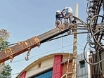 PSPCL says alternative manpower arrangements are being made to attend complaints and restore supply. (ht photo)