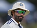 Ravindra Jadeja on day three of the second Test cricket match between India and Sri Lanka. Ravindra Jadeja on day three of the second Test cricket match between India and Sri Lanka.