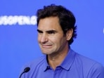 Former player Roger Federer during the press conference