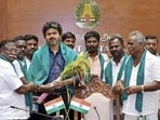 TVK’s promise of acquiring minimal agricultural land also sounds good on paper but as other states have found out, implementing such pledges is far trickier. (@CMOTamilnadu X/PTI)