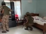 The operation came a day after a CRPF jawan sustained an injury to his foot during a gunfight between security forces and unidentified armed individuals. (HT Photo)