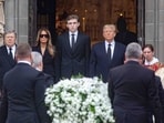 Melania Trump, Barron Trump, U.S. President Donald Trump 