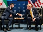 Trump met on the sidelines of a NATO summit in Turkey with the Syrian president Ahmed al-Sharaa.(REUTERS)