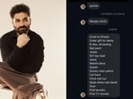 Vir Das left Instagram users laughing after sharing a DM packed with groceries, chores and everyday reminders.(Instagram/virdas)