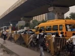 A Gurgaon woman walked home after rain left roads jammed and cabs unavailable, turning an 8-km commute into 2.5 hours. A Gurgaon woman walked home after rain left roads jammed and cabs unavailable, turning an 8-km commute into 2.5 hours.