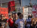 A protest against Flock Safety was held outside the Atlanta hotel where the annual Flock Forward 2026 conference took place.