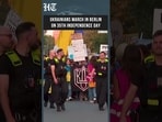 Ukrainians March Through Berlin as Country Marks 35th Independence Anniversary