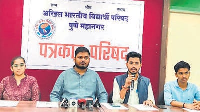 ABVP alleged that students were pressured and threatened to attend Congress leader Rahul Gandhi’s “Chhatron Ki Goonj” programme in Pune, Congress sought CCTV footage. (HT PHOTO) ABVP alleged that students were pressured and threatened to attend Congress leader Rahul Gandhi’s “Chhatron Ki Goonj” programme in Pune, Congress sought CCTV footage. (HT PHOTO)