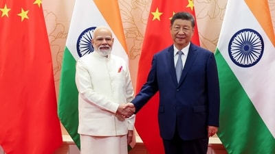 Prime Minister Narendra Modi holds a bilateral meeting with Chinese President Xi Jinping in Tianjin, China on the sidelines of the SCO Summit 2025. (PMO) Prime Minister Narendra Modi holds a bilateral meeting with Chinese President Xi Jinping in Tianjin, China on the sidelines of the SCO Summit 2025. (PMO)
