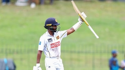 Pasindu Sooriyabandara looked assured against both pace and spin, putting up a strong fight in the middle and keeping Sri Lanka’s innings together under pressure. (ANI Photo)