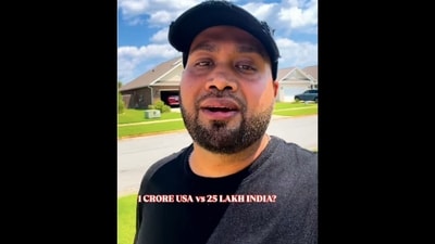 The man claimed he was able to save more when he was living in India. (Instagram/@desidadinamerica)