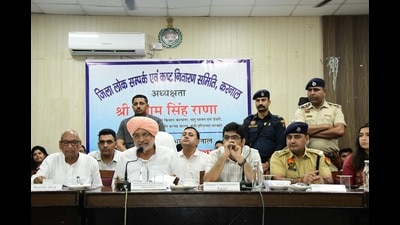 Rana, an MLA from Radaur, was in Karnal for the monthly meeting of the district public relations and grievance redressal committee. (HT) Rana, an MLA from Radaur, was in Karnal for the monthly meeting of the district public relations and grievance redressal committee. (HT)