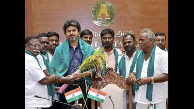 TVK’s promise of acquiring minimal agricultural land also sounds good on paper but as other states have found out, implementing such pledges is far trickier. (@CMOTamilnadu X/PTI) TVK’s promise of acquiring minimal agricultural land also sounds good on paper but as other states have found out, implementing such pledges is far trickier. (@CMOTamilnadu X/PTI)
