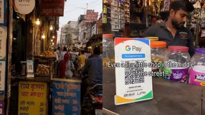A French traveller shared how India’s widespread QR payments had surprised her during everyday transactions. (Instagram/experiencesacree.inde)
