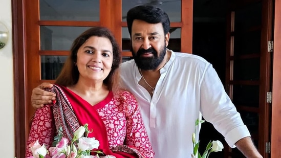 Mohanlal's wife Suchitra Mohanlal recalls her first meeting with the superstar as a fan.