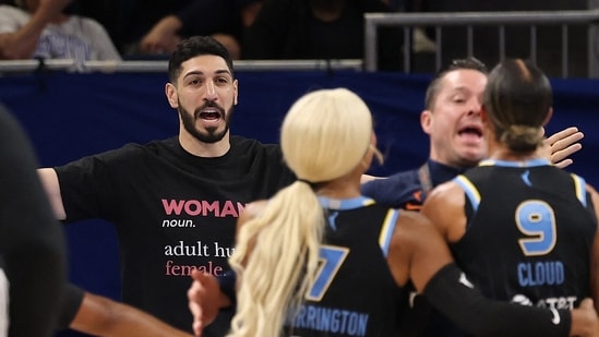 Enes Kanter has been barred from entering Wintrust Arena.(Getty Images via AFP)