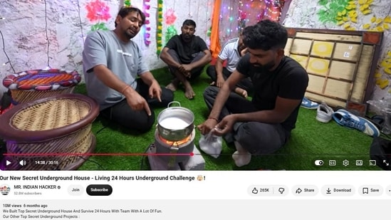 The Secret House 24-Hour Challenge is a popular style of content spread across multiple YouTube channels.