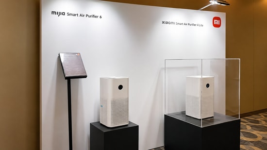 Xiaomi launches Mijia Smart Air Purifier 6 and Mijia Smart Air Purifier 4 Compact in India. (Shweta Ganjoo / HT)