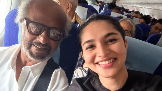 Kayadu Lohar has her biggest fangirl moment as she meets Rajinikanth on a flight