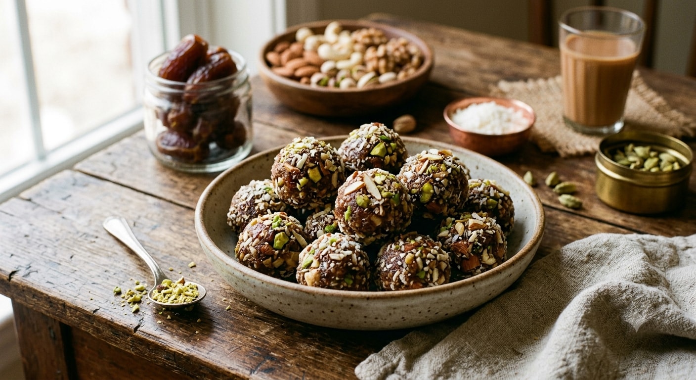 Date and nut laddoos can help you cut out refined sugar. (AI generated image)
