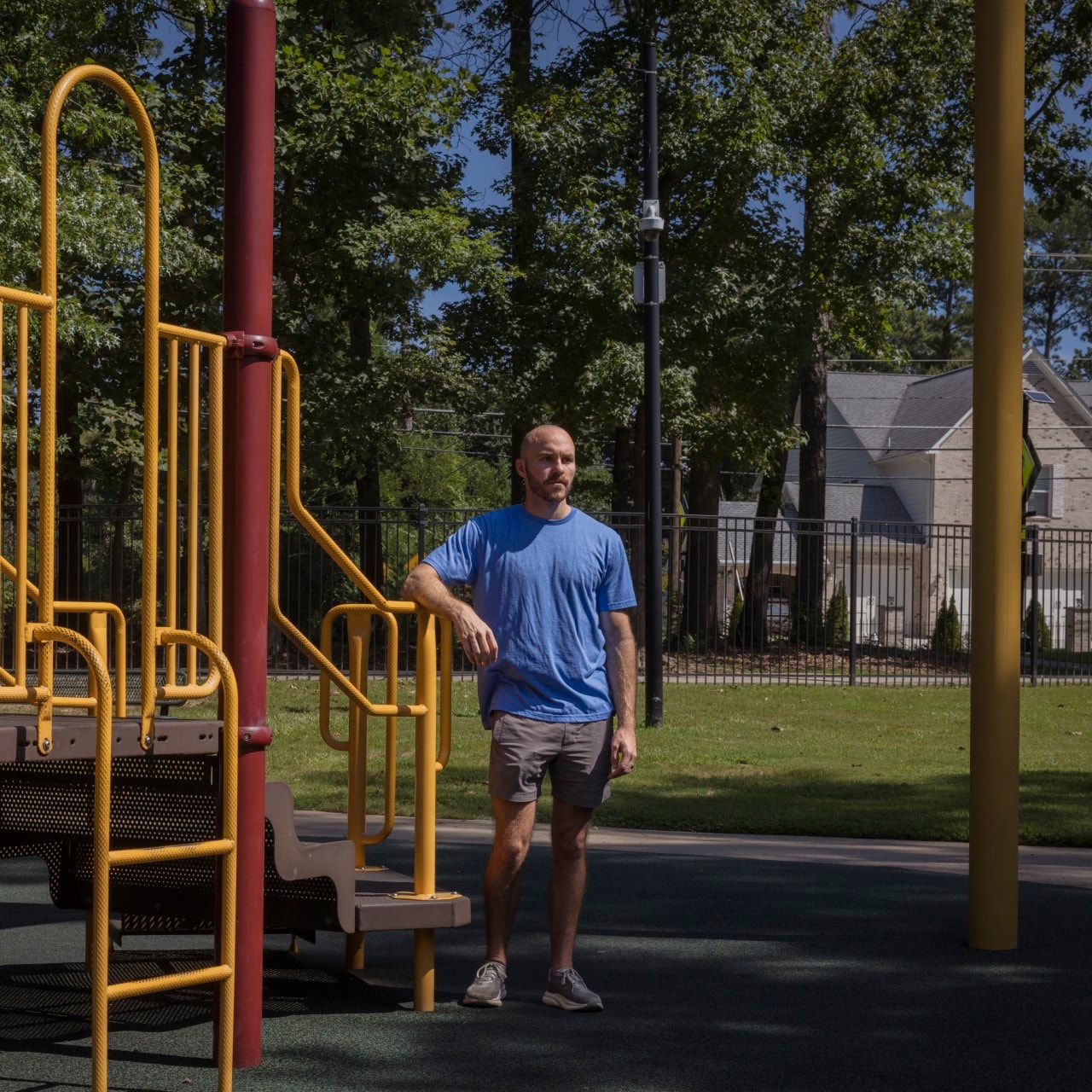 Jason Hunyar wanted answers when he discovered a surveillance camera at the edge of a playground.