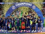 Paris Saint-Germain lifted the 2026 UEFA Champions League title.(REUTERS)