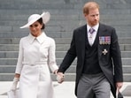 Prince Harry and Meghan Markle are back in the UK ahead of their children's schooling.(AFP)